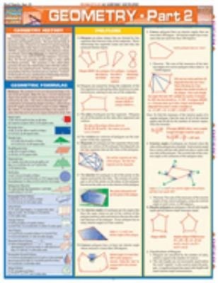 Geometry Part 2 Pt. 2 : QuickStudy Laminated Reference Guide S. B