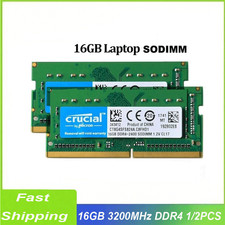 Crucial 3200MHz 16GB/32GB(2*16GB) DDR4 RAM SODIMM Memory For Laptop lot NEW