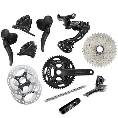 SHIMANO GRX 610機械式コンポーネント Shimano GRX 610 2x11 speed mechanical groupset WITH OR WITHOUT