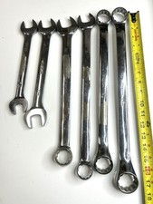 A-2300 Snap-on SAE Wrench Lot 6pc Large Sizes 5/16 to 1-5/16 USA