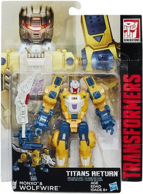 Deluxe Wolfwire and Monxo | Transformers Generations Titans Return Hasbro