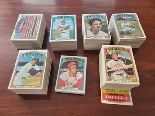 1972 topps baseball partial set 538/656...lots of stars nice starter set