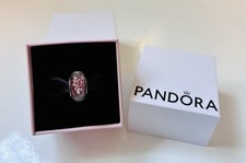 Pandora Disney Snow White Glow In The Dark Red Glass Murano Charm S925 ALE *RARE