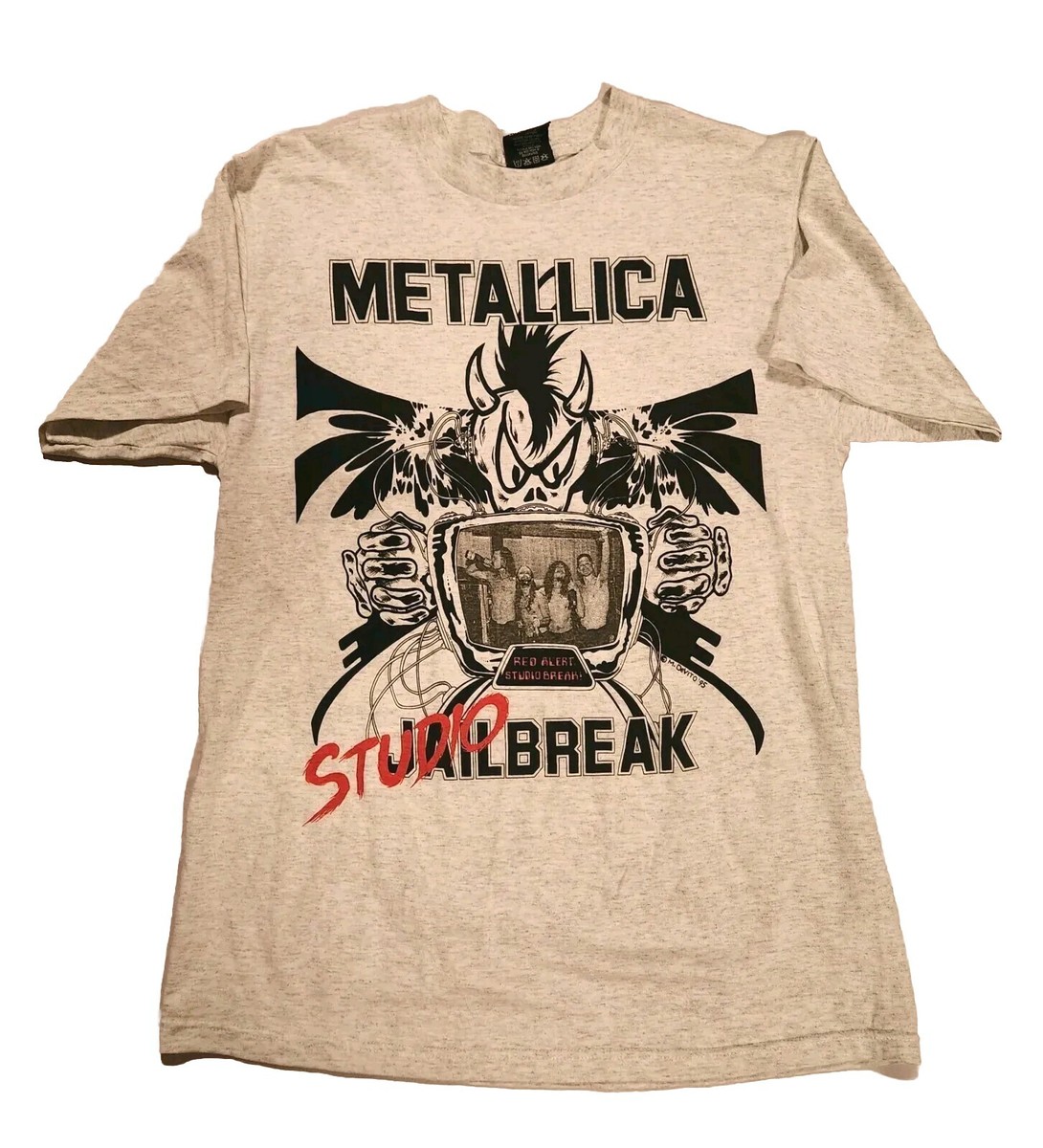Metallica 1995 VINTAGE STUDIO BREAK RARE T SHIRT (Metallica