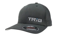 TRiB Trucker Hat Flexfit Men's Mesh Charcoal Grey