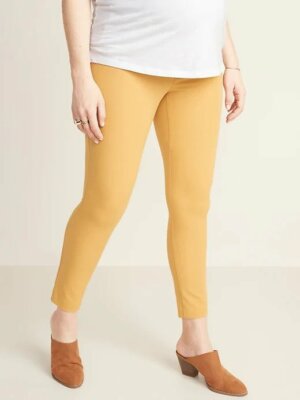 Old Navy Maternity Side-Panel Pixie Ankle Pants Size 2- Honey I'm