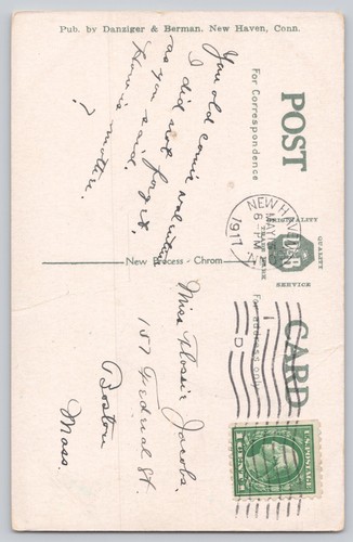 Postcard Woolsey Hall, Yale University, New Haven, Connecticut - Picture 2 of 2