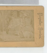 Sorry Mam Leave your Krinoline Outside Fashion Stereoview