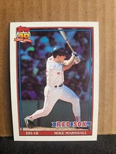 1991 Topps Baseball Card Boston Red Sox Mike Marshall