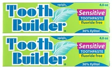 Squigle Tooth Builder Sensitive Toothpaste Prevents Canker Sores - 2 Pack