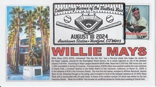 6° Cachets Willie Mays Americover Station GASS 2024 Hartford Connecticut 
