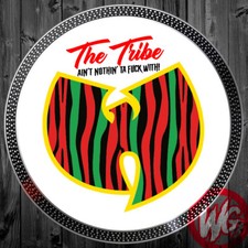 Single DJ Turntable Slipmat 12 inch - The Tribe vs Wu hip hop old school record