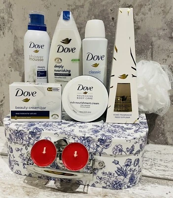 Ladies Luxury Dove Gift Set Box Beauty Kit Pamper Hamper For Her Mum Friend Sis