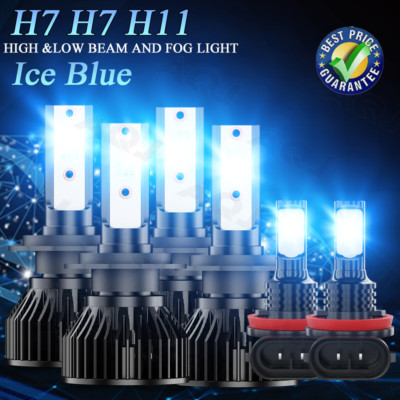 For 2012-2015 2016 2017 Hyundai Veloster -6x LED Headlight Hi/Lo+Fog Light Bulbs