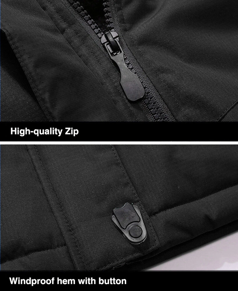 Men's Waterproof Winter Jacket Warm Winter Coats Outdoor Ski Snow Hooded Jackets - product detail image 7
