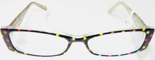 CORINNE McCORMACK HOLLY BLACK POLKA DOT READING GLASSES +1.00 