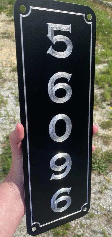Letrero grabado personalizado personalizado número de casa dirección de calle metal 5x14 Foto 4 de 4