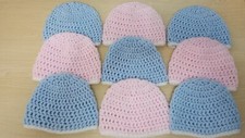 Hand Made Crochet Baby Hat Beanie newborn 0/3 months