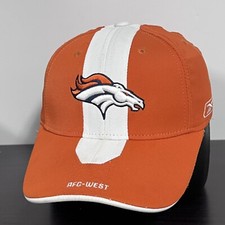 Denver Broncos Hat Cap YOUTH Stretch Fit Reebok Orange Boys NFL