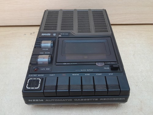 Philips N2214 Cassette Recorder Kassettenrecorder Kassette Vintage Rarität