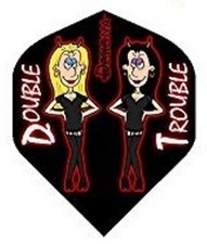 5 Sets DSX Cartoon Standard Dart Flights - Ships w/ Tracking - Double Trouble