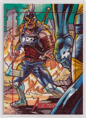 2012 Marvel Greatest Heroes Wolverine & Ares Sketchkarte von Alberto Silva