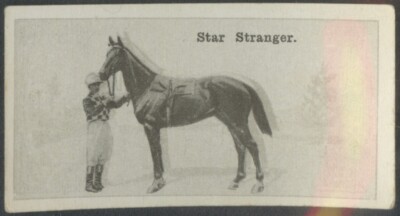 1928 WD & HO Wills New Zealand Race Horses #4 Star Stranger