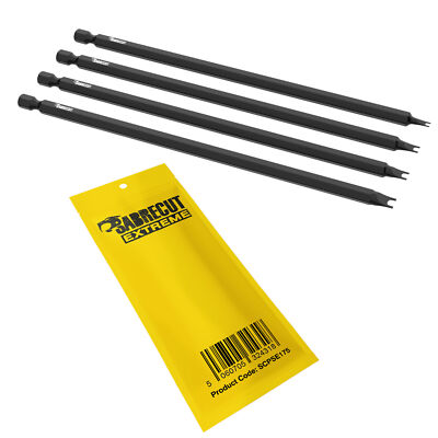 SabreCut Profi Schraubenschlüssel Sicherheits Schraubendreher Bits Set 4-teilig 175 mm lang