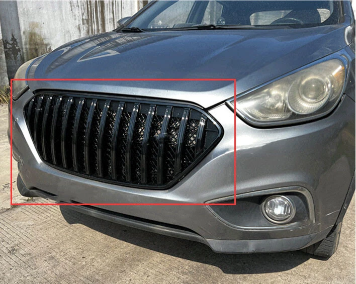 Parachoques delantero para Hyundai IX35 2010-2013 SUV modificación de rejilla central superior Foto 2 de 2