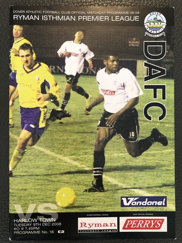 9.12.2008. Dover Athletic v Harlow Town, (Ryman Premier). - Picture 1 of 2
