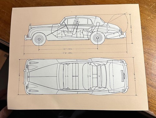 Original 1955 Rolls Royce Silver Cloud Autohaus Beilage - OHNE PROSPEKT - Bild 1 von 2