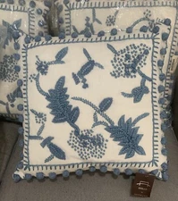 Pierre Deux Limited Edition Pastorale Ivy/BI Wool Pillow (2 pillow)