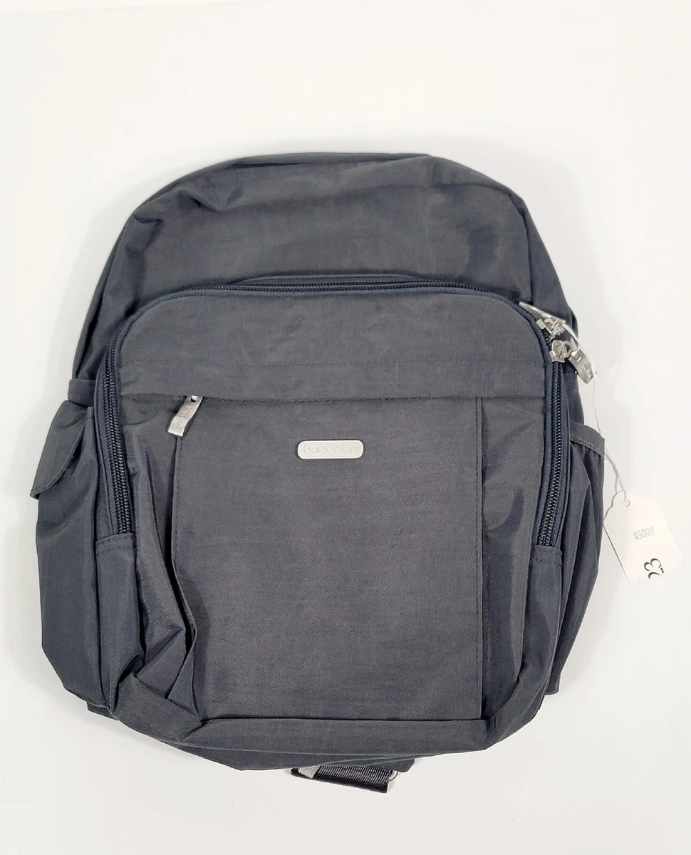 baggallini Womens Adjustable CROSSBODY Strap BACKPACK Grey Travel