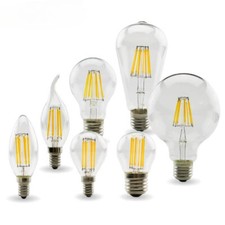 2W 4W 6W 8W E27 E14 Retro Edison LED Filament Bulb Lamp 220V-240V Light Bulb