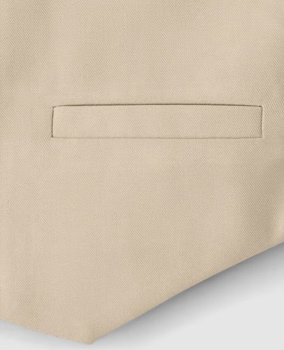 Gymboree Boys' Tan (Bisquit) Sleeveless Twill Vest All Dressed Up NWT - Picture 3 of 5