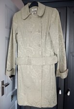 New Kookai Jacquard Coat Muted Green Size 10 (eu Size 38) Rare Vintage