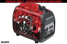 Decal Wrap For Honda EU2000i Skin Camping Generator Engine Sticker REAPER RED