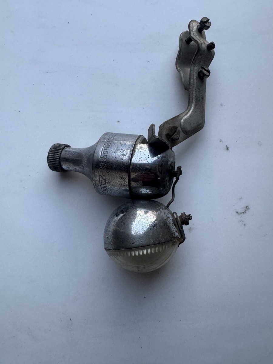 Vintage FRANCE SOUBITEZ 89 Dynamo bicycle head light 6v 3w chrome Retro