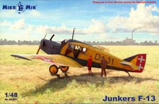 MikroMir Models 1/48 JUNKERS F-13 German Post-World War I Monoplane