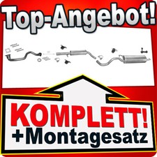 Auspuff für SEAT LEON 1.4 16V 75PS 2002-2005 +Rohr Auspuffanlage