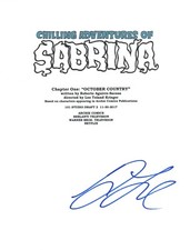 Gavin Leatherwood Signed CHILLING ADVENTURES OF SABRINA Pilot Script COA 