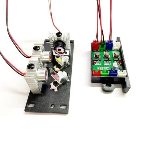 RGB 500mW Weißlicht Vollfarbe Rot Grün Blau Laser Modul TTL 12V Bühnenlicht - 第 1/7 張圖片