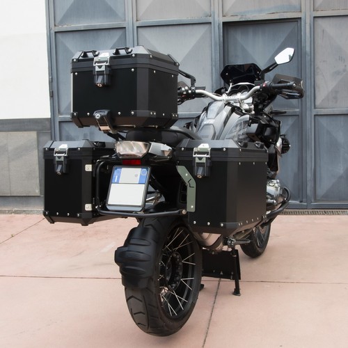 KIT MALETAS LATERALES BMW R1200GS R1250GS LC 2013-2023 + MARCOS NEGROS 48LT+41LT - Imagen 8 de 13