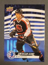 Mike Modano 2022 Upper Deck National Hockey Card Day Card #USA-13 ALLSTAR QTY