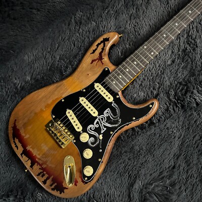 SRV Relic Electric Guitar Vintage Sunburst Color Rosewood Fretboard Alder Body