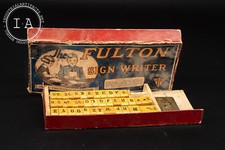 Fulton Child Sign Marker set No. 130A in Box Vintage Set