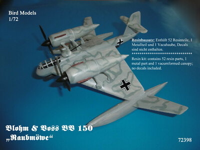 Blohm & Voss BV 150 ''Raubmöwe''    1/72 Bird Models Resinbausatz / Resin kit