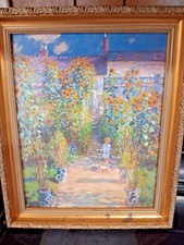 Claude Monet print The Artist’s Garden- Gold Framed Print 11x13”