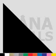 Right Angle Triangle Vinyl Die Cut Decal Sticker - Shape