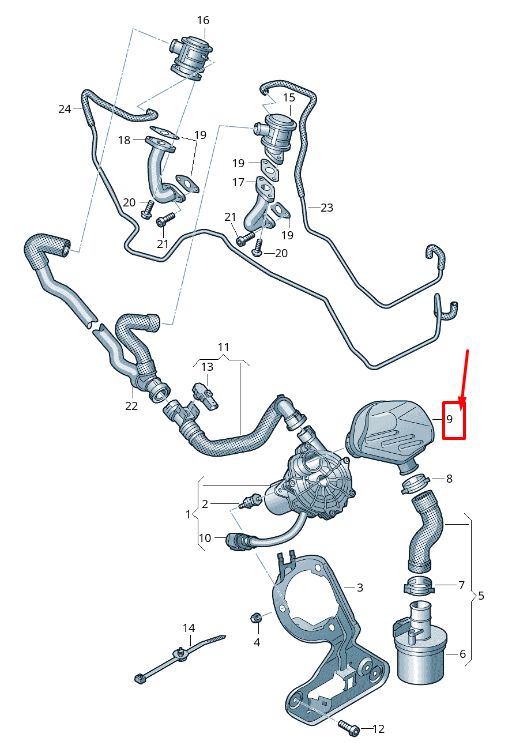 AUDI RS7 SPORTBACK 4G PULSATION DOSSIER 4G0129953A ORIGINAL